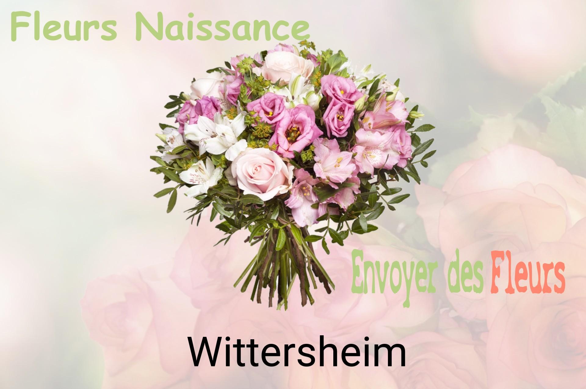 Bouquet de fleurs de naissance livré à Wittersheim